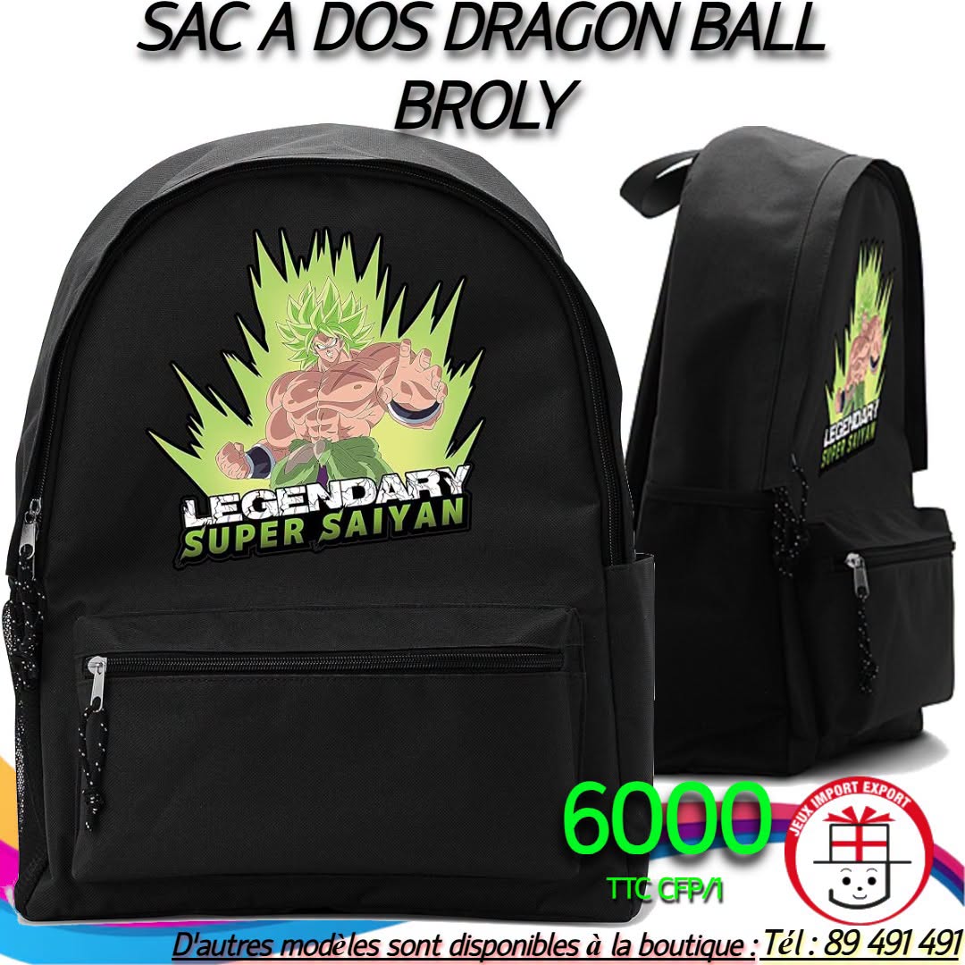 Sac à dos Dragon Ball – Broly "Legendary Super Saiyan"
