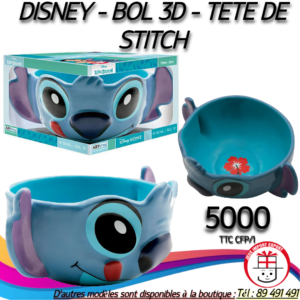 DISNEY - BOL 3D - TETE DE STITCH