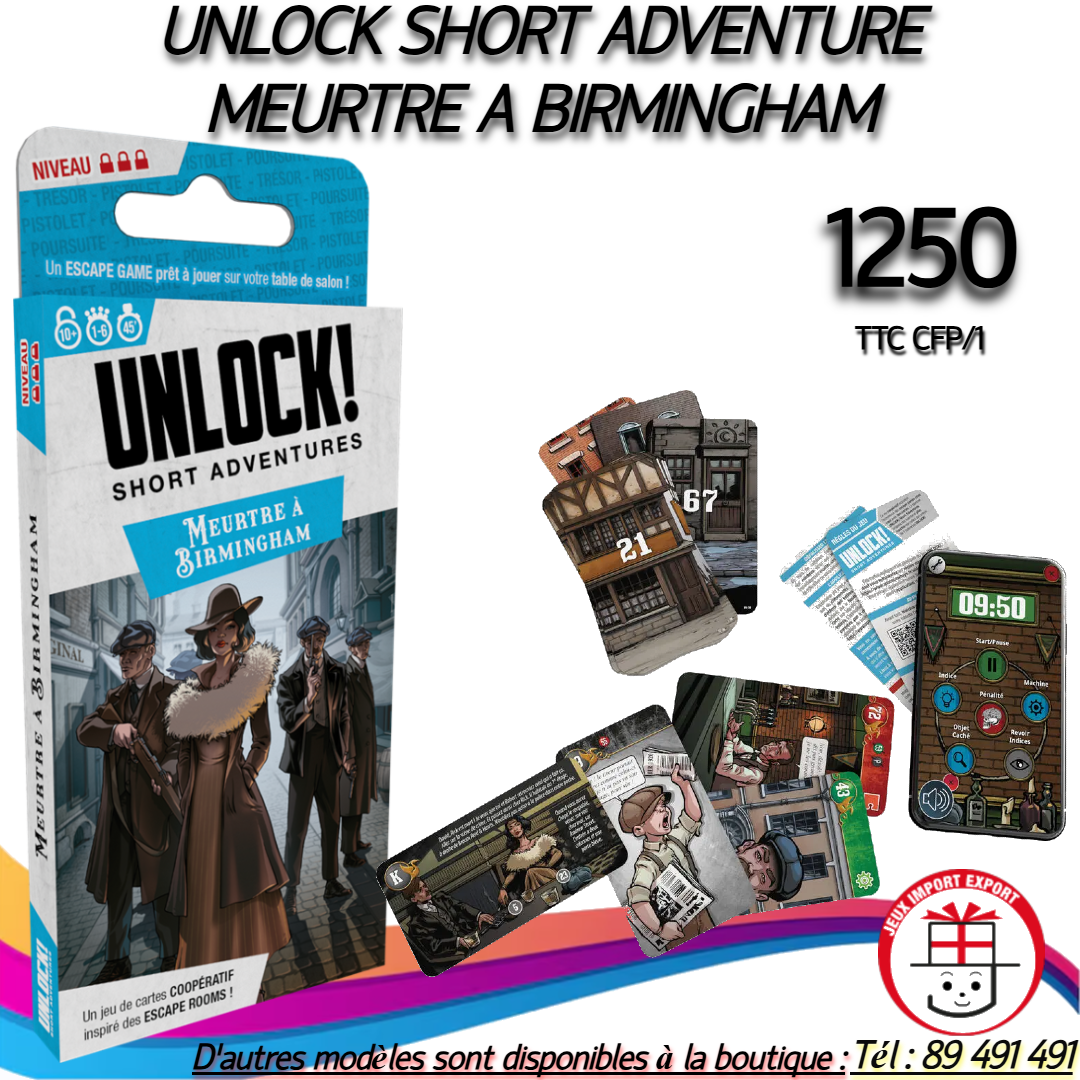 UNLOCK SHORT ADVENTURE MEURTRE A BIRMINGHAM