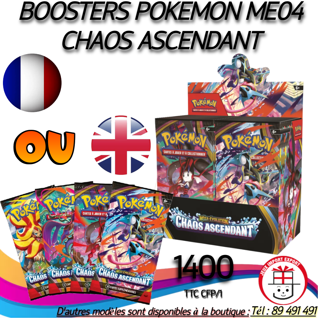 BOOSTERS POKEMON ME04 CHAOS ASCENDANT