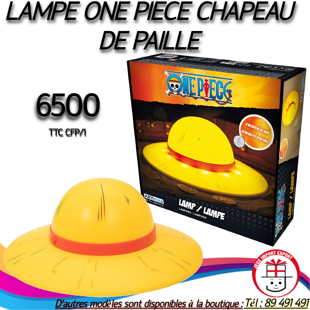 LAMPE ONE PIECE CHAPEAU DE PAILLE