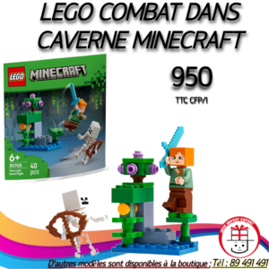 LEGO COMBAT DANS CAVERNE MINECRAFT