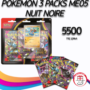 POKEMON 3 PACKS ME05 NUIT NOIRE