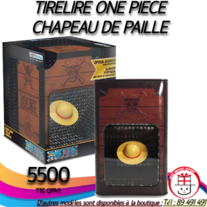 TIRELIRE ONE PIECE CHAPEAU DE PAILLE