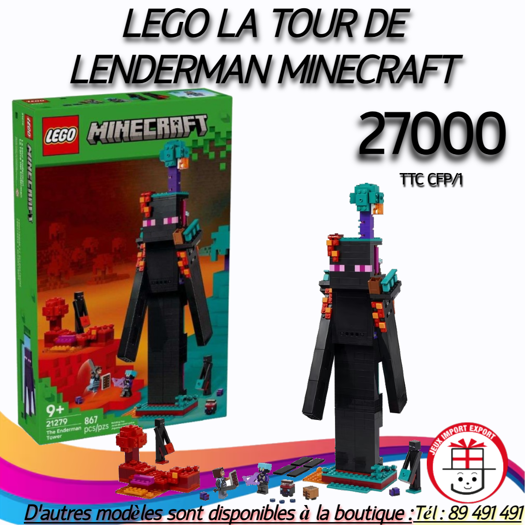 LEGO LA TOUR DE LENDERMAN MINECRAFT