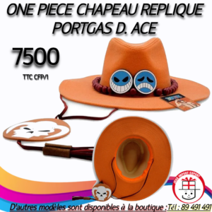 ONE PIECE CHAPEAU REPLIQUE PORTGAS D. ACE