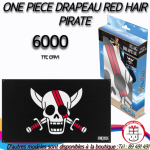 ONE PIECE DRAPEAU RED HAIR PIRATE