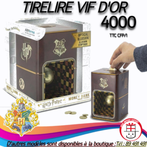 TIRELIRE VIF D'OR